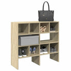 Schoenenrekken met twee montagemogelijkheden van bewerkt hout - Sonoma eiken / 2 - Kledingrekken & kastinrichting