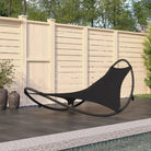 Schommelende ligbed met textileen stof voor ultiem ontspanning in tuin of balkon - Zwart / 1 - Ligstoelen