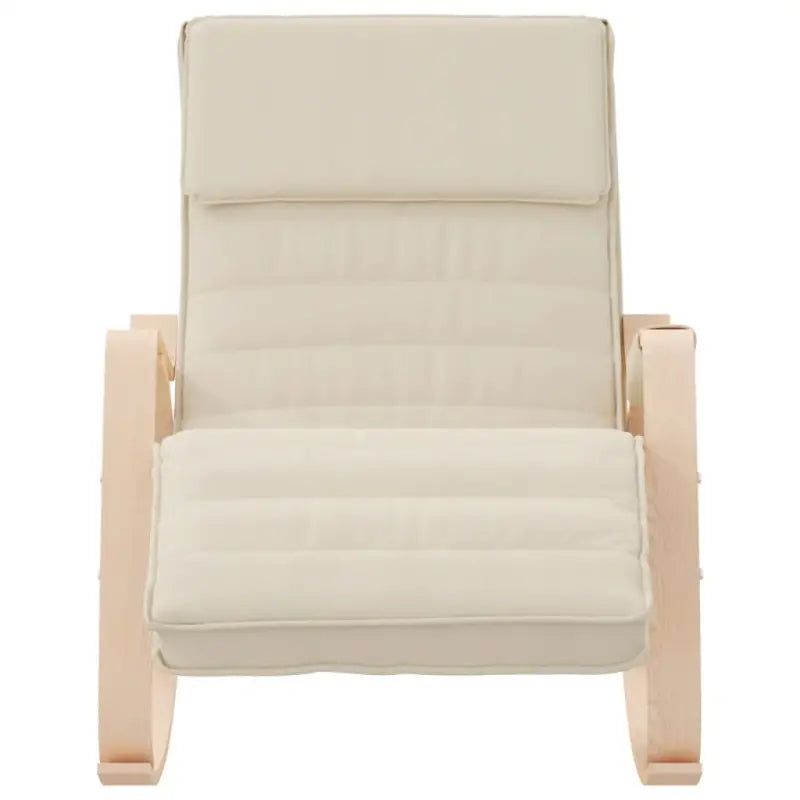 Schommelstoel met massief berkenhout voor ontspanning in huis - Schommelstoelen