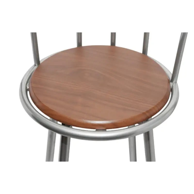 Set barkrukken met draaibare zitting van MDF en staal - Bruin / 2 - Barkrukken