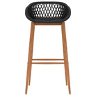 Set van 2 barstoelen met lage rugleuning voor in de keuken - Barkrukken