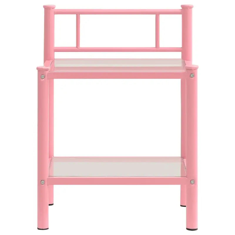 Set van 2 nachtkastjes met metalen frame voor een stijlvolle uitstraling - Nachtkastjes