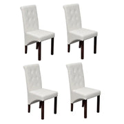 Set van 4 comfortabele antieke eetkamerstoelen - Eetkamerstoelen
