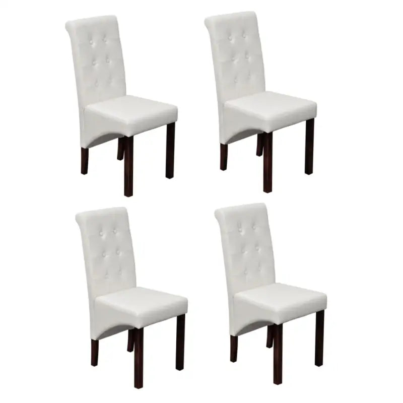 Set van 4 comfortabele antieke eetkamerstoelen - Eetkamerstoelen