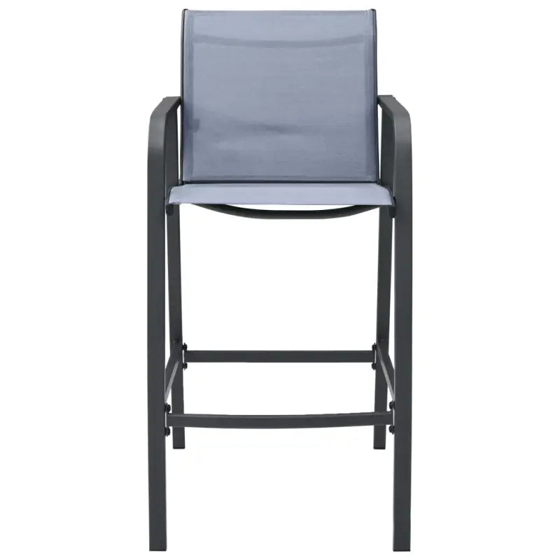 Set van 4 tuinbarstoelen met stevig stalen frame - Tuinstoelen