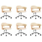 Set van 6 hoogte verstelbare draaibare eetkamerstoelen - Eetkamerstoelen
