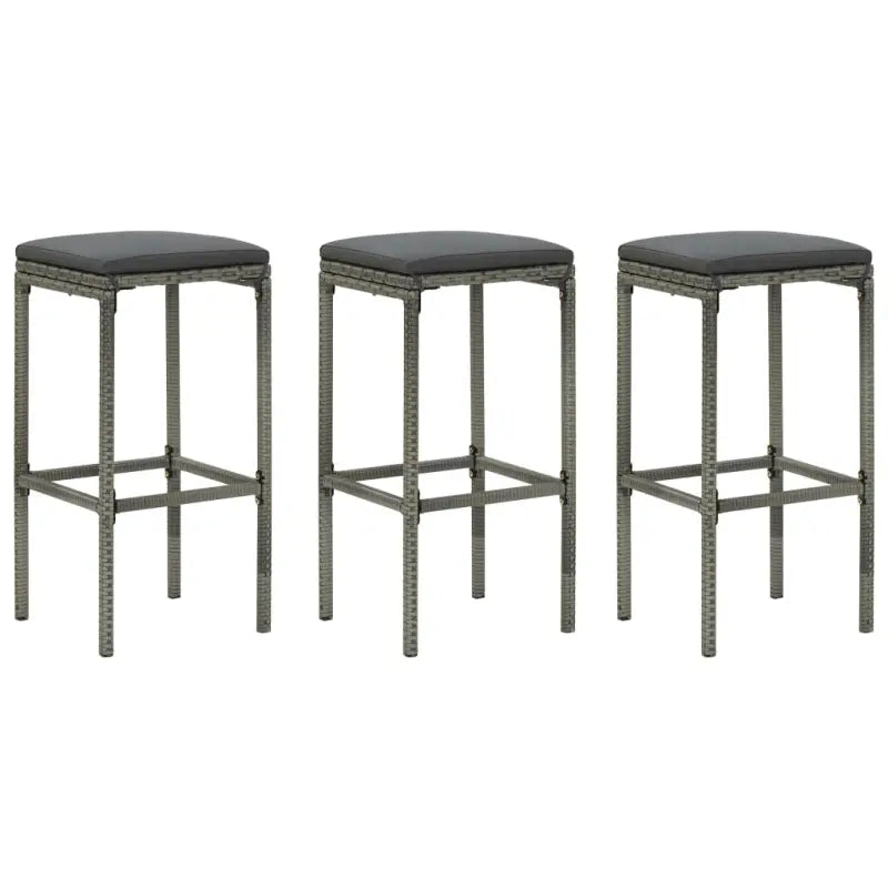 Set van twee stevige barkrukken met uniek design - Grijs / 3 - Barkrukken