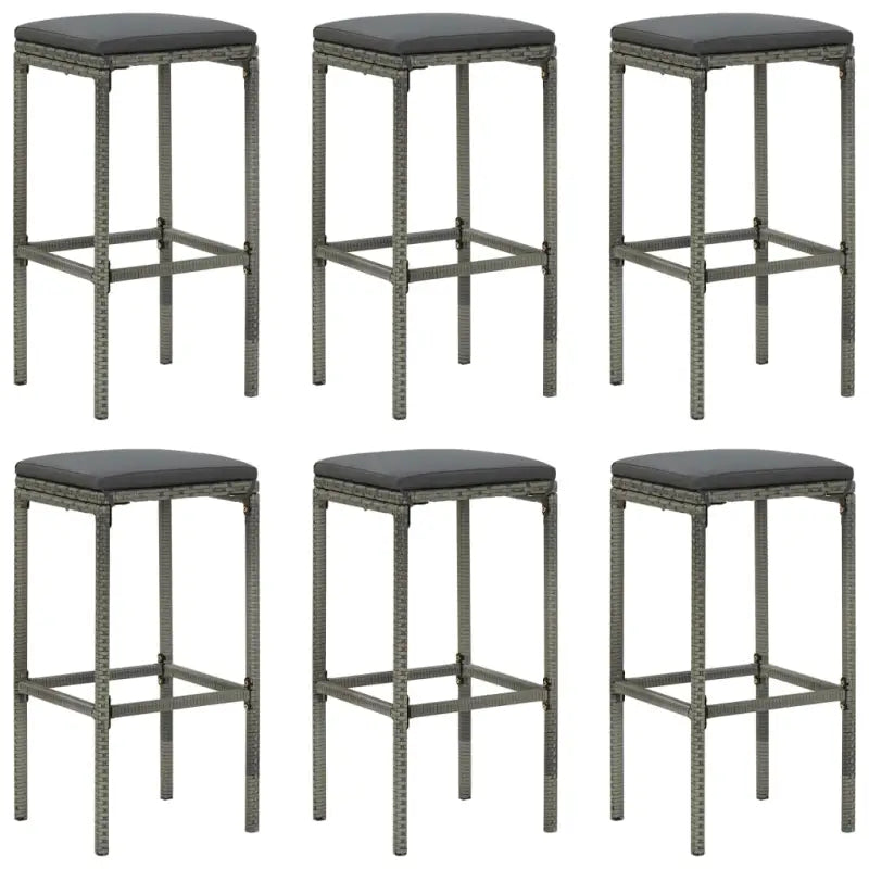 Set van twee stevige barkrukken met uniek design - Grijs / 6 - Barkrukken