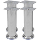 Set van vier kwalitatief hoogwaardige ronde bankpoten voor vervanging - 180 mm / 4 - Bank- en stoelpoten