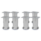 Set van vier kwalitatief hoogwaardige ronde bankpoten voor vervanging - 120 mm / 8 - Bank- en stoelpoten