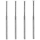 Set van vier telescopische tafelpoten voor vervanging en aanpassing - Chroom / 4 - Tafelpoten