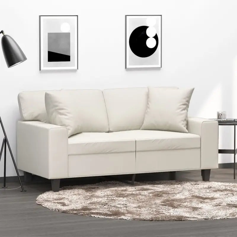 Sierkussens van duurzaam kunstleer voor stijl en comfort - Crème / 1 - Sierkussens