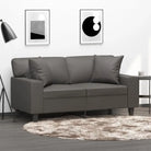 Sierkussens van duurzaam kunstleer voor stijl en comfort - Grijs / 1 - Sierkussens