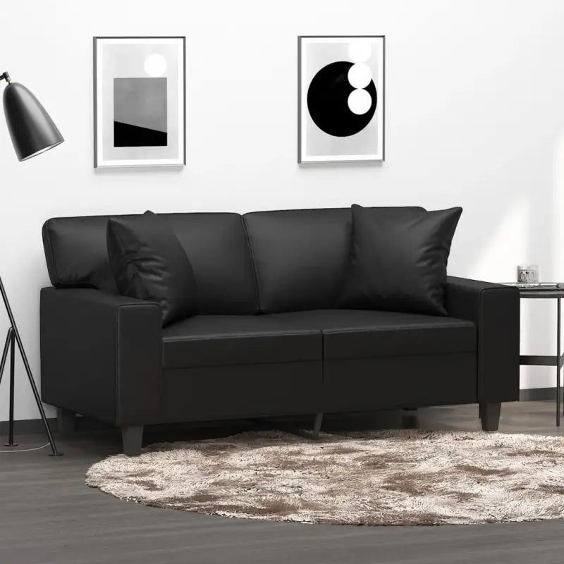 Sierkussens van duurzaam kunstleer voor stijl en comfort - Zwart / 1 - Sierkussens