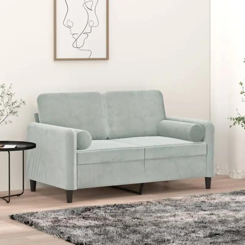 Sierkussens van fluweel voor een comfortabele en stijlvolle inrichting - Lichtgrijs / 1 - Sierkussens