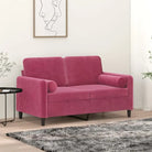 Sierkussens van fluweel voor een comfortabele en stijlvolle inrichting - Wijnrood / 1 - Sierkussens