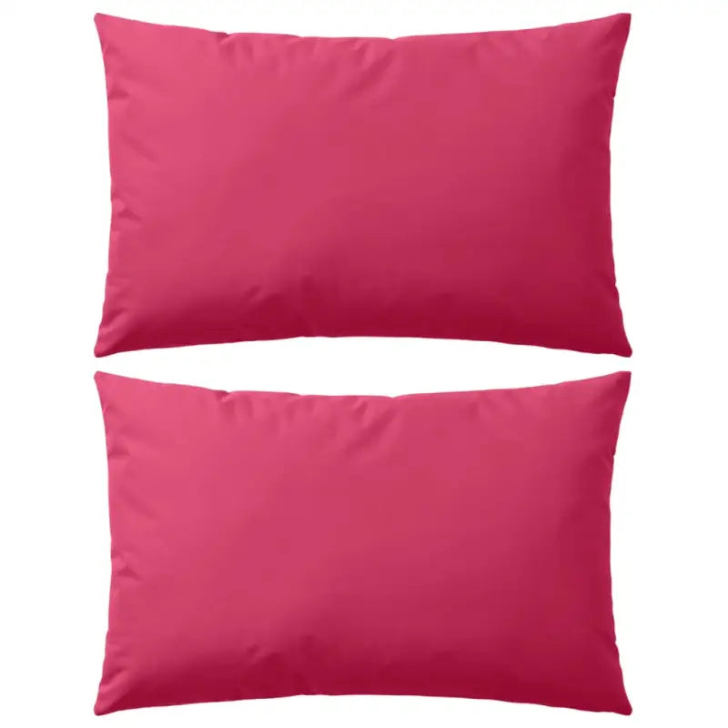 Sierkussens voor buiten met levering bevat UV en waterbestendige stof - Roze / 60 x 40 cm / 2 - Sierkussens