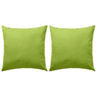 Sierkussens voor buiten met levering bevat UV en waterbestendige stof - Appelgroen / 45 x 45 cm / 2 - Sierkussens