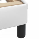 Slaap lekker met wit materiaal bed met multiplex lattenbodem en 22d PU-schuim - Bedden & bedframes