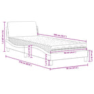 Slaap lekker met wit materiaal bed met multiplex lattenbodem en 22d PU-schuim - Bedden & bedframes