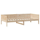 Slaapbank met lades in massief grenenhout met rustieke charme - Bedden & bedframes