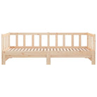 Slaapbank met onderschuifbed van massief grenenhout met handige totale afmetingen - Bedden & bedframes