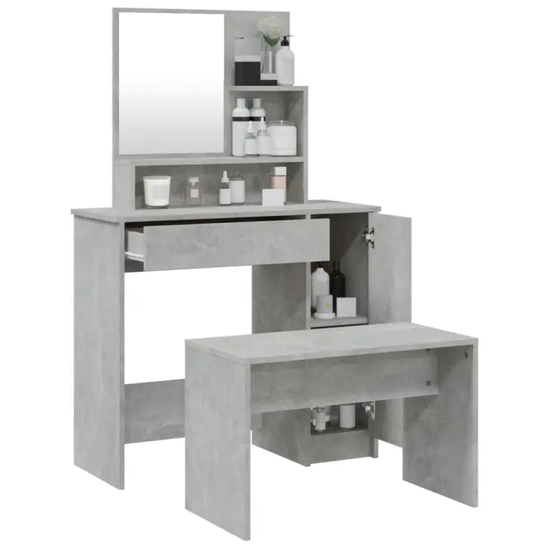 Slaapkamerkaptafel met kruk voor binnen handbereik van je make-up - Slaapkamerkaptafels