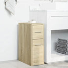 Smalle badkamerkast van bewerkt hout voor duurzaamheid en decoratie - Opbergkasten & lockerkasten