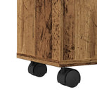 Smalle badkamerkast van bewerkt hout voor een decoratieve en praktische ruimte - Opbergkasten & lockerkasten
