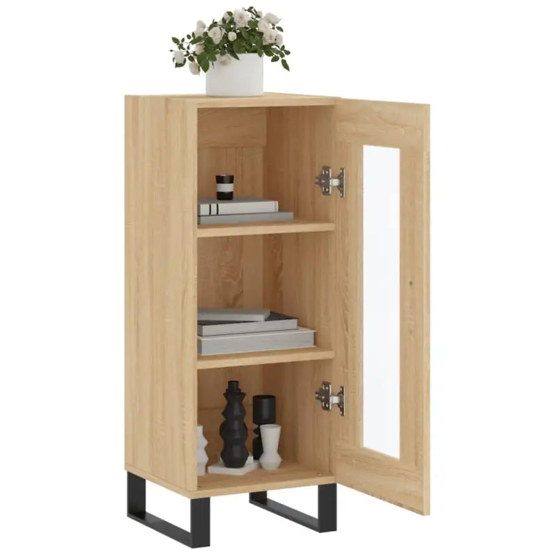 Sonoma Eiken Dressoir in Bewerkt Hout met Tijdloze Look - Dressoirs & buffetkasten