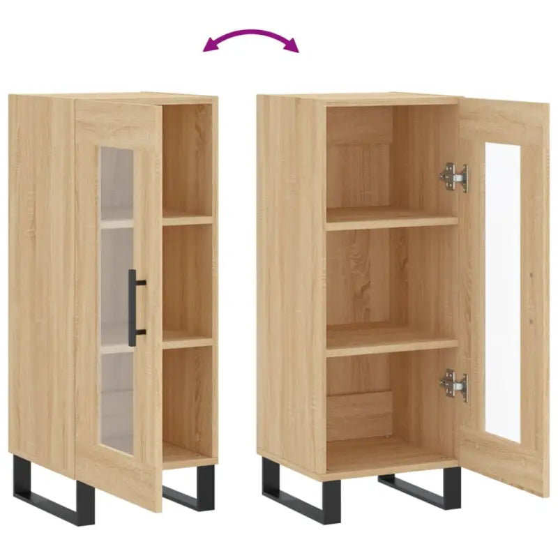 Sonoma Eiken Dressoir in Bewerkt Hout met Tijdloze Look - Dressoirs & buffetkasten