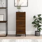 Sonoma Eiken Dressoir met metalen poten en bewerkt hout - Bruineiken / 1 - Dressoirs & buffetkasten