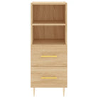 Sonoma Eiken Dressoir met metalen poten en bewerkt hout - Dressoirs & buffetkasten