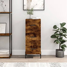 Sonoma Eiken Dressoir met metalen poten en bewerkt hout - Gerookt eiken / 1 - Dressoirs & buffetkasten