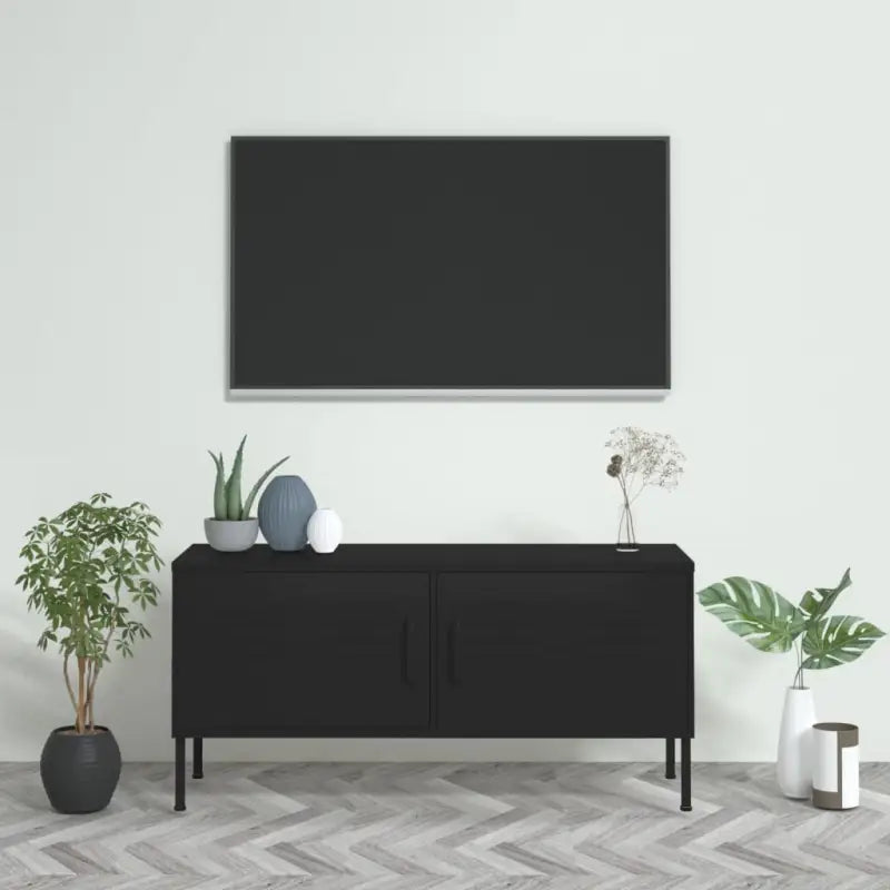 Stabiel en praktisch Tv-meubel met eenvoudig design - Zwart / 1 - Tv-meubels