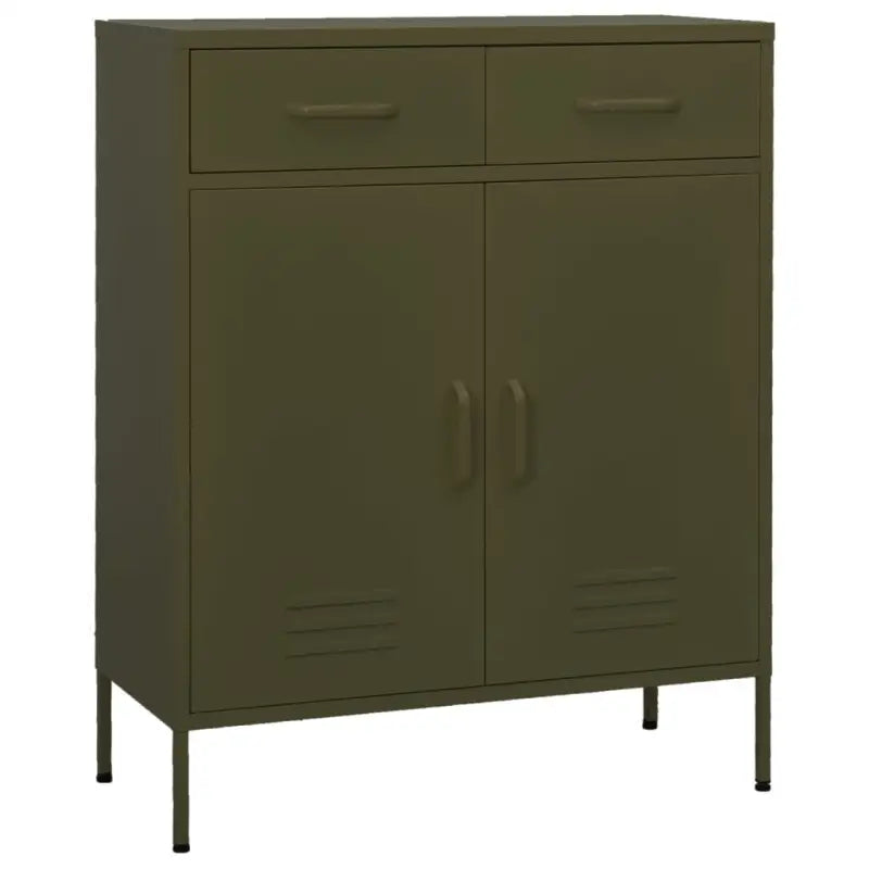 Stalen opbergkast met 3-sectie kogellagergeleiders voor een nette kamer - Olijfgroen / 1 - Opbergkasten & lockerkasten