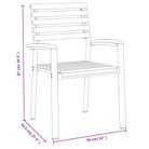 Stapelbare tuinstoelen met massief acaciahout en metalen frame - Tuinstoelen