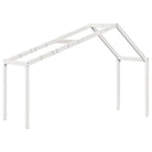 Stapelbed met bedhuis in wit materiaal en massief grenenhout - Bedden & bedframes