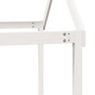 Stapelbed met bedhuis van massief grenenhout en open zijdeur - Bedden & bedframes