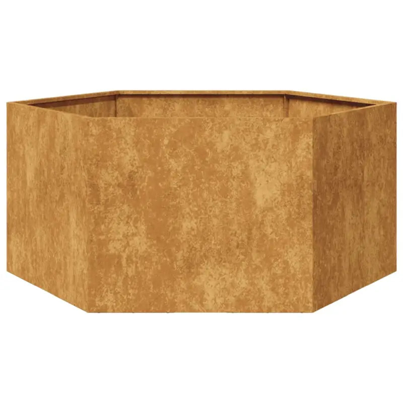 Stevige weerbestendige plantenbak voor andere buitenruimte - Cortenstaal/Bruin / 104 x 90 x 45 cm / 1 - Bloempotten &