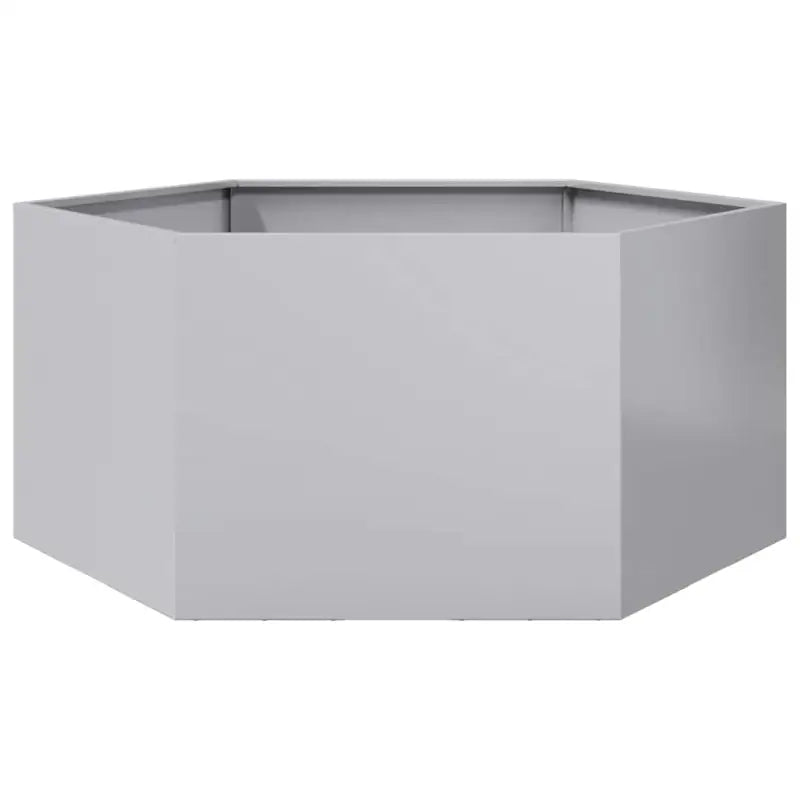 Stevige weerbestendige plantenbak voor andere buitenruimte - Gegalvaniseerd staal/Grijs / 104 x 90 x 45 cm / 1