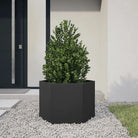 Stevige weerbestendige plantenbak voor andere buitenruimte - Staal/Zwart / 69 x 60 x 45 cm / 1 - Bloempotten &