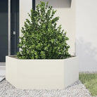 Stevige weerbestendige plantenbak voor andere buitenruimte - Staal/Wit / 138 x 120 x 45 cm / 1 - Bloempotten &