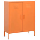 Stevige Zijkast Met Aanpasbare Hoogte en Modern Design - Oranje / 1 - Opbergkasten & lockerkasten