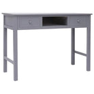 Stijlvol massief paulowniahout bureau voor een elegant interieur - Grijs - Bureaus