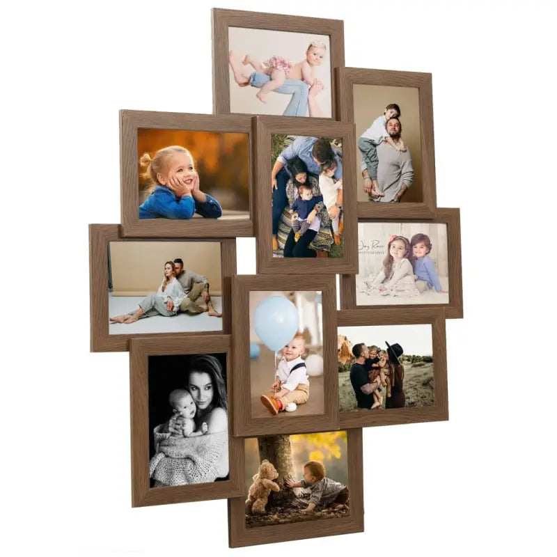 Stijlvolle fotolijst voor je mooiste herinneringen - Lichtbruin / 10 x (13 x 18 cm) / 1 - Fotolijstjes