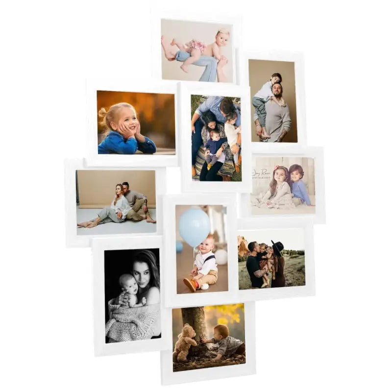 Stijlvolle fotolijst voor je mooiste herinneringen - Wit / 10 x (13 x 18 cm) / 1 - Fotolijstjes