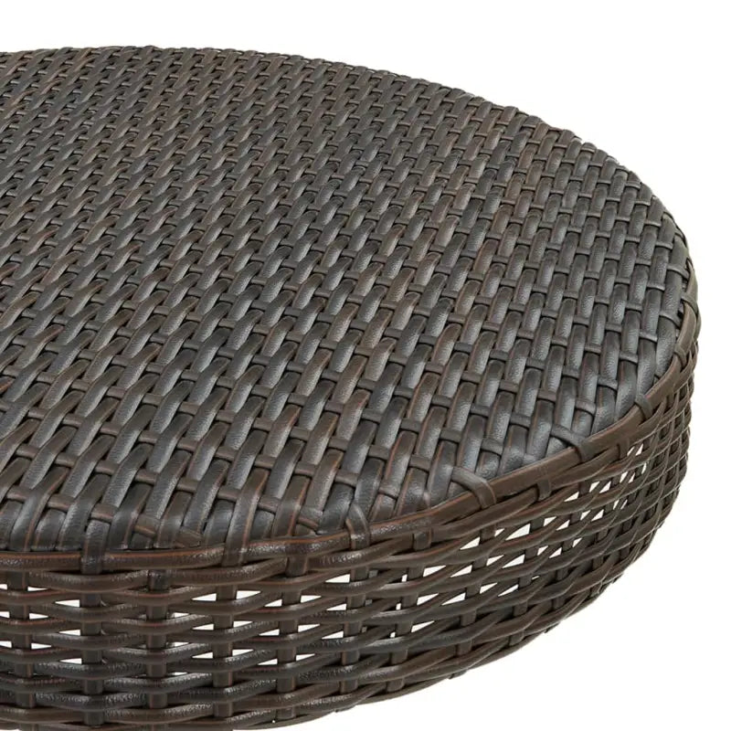 Stijlvolle poly rattan tuintafel met stevig stalen onderstel - Tuintafels