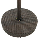 Stijlvolle poly rattan tuintafel met stevig stalen onderstel - Tuintafels