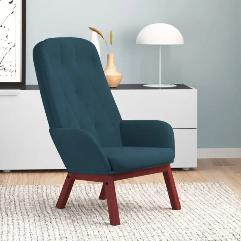 Stijlvolle relaxstoel voor comfortabel werken en ontspannen - Blauw / 1 / Zonder voetensteun - Fauteuils &